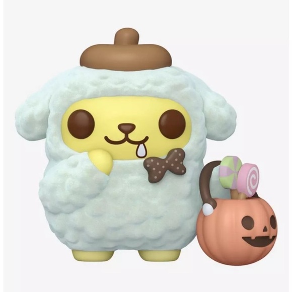 Funko Pop! Sanrio Pompompurin Halloween Flocked BoxLunch Exclusive - Picture 2 of 3